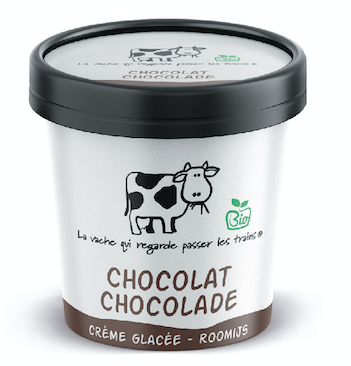 La Vache Chocolat crème glacée bio 125ml